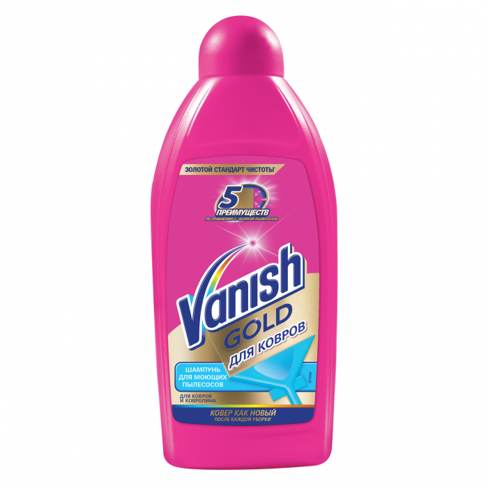 Шампунь для ковров для моющих пылесосов VANISH GOLD 450мл 1/16