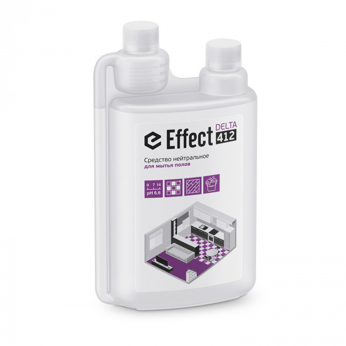 Средство нейтральное для мытья полов EFFECT DELTA 412 1л 1/5
