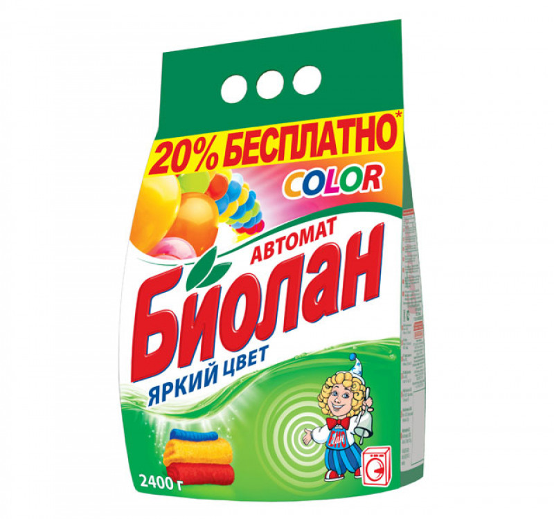Стиральный порошок 2,4кг БИОЛАН automat