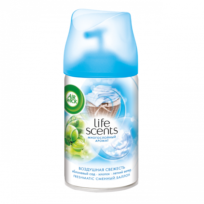 Сменный аэрозоль AIR WICK LIFE SCENTS ВОЗДУШНАЯ СВЕЖЕСТЬ 250мл 1/6