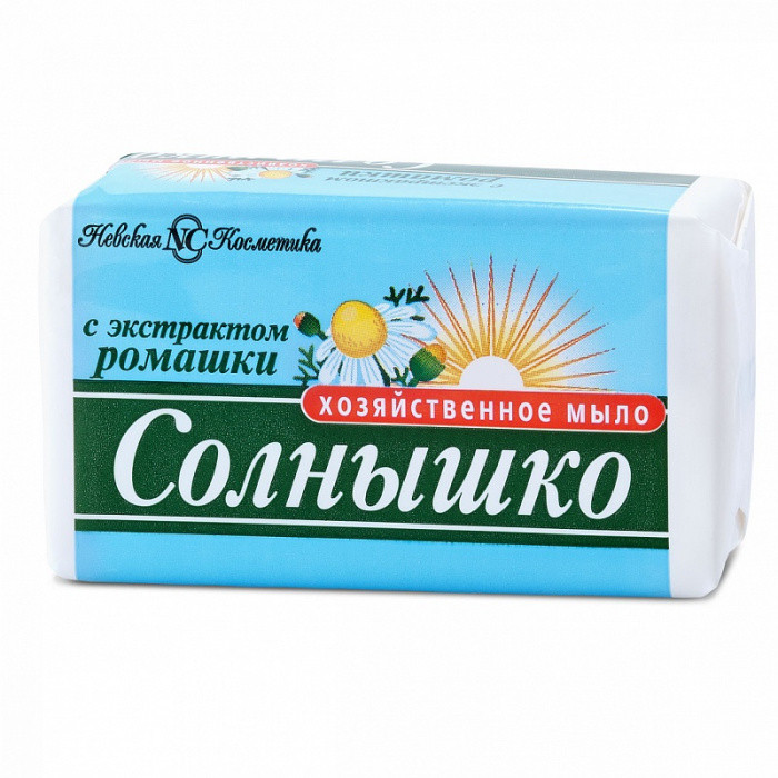 Мыло хозяйственное РОМАШКА СОЛНЫШКО 140г 1/4/48