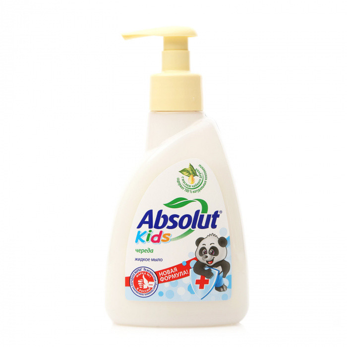 Жидкое мыло антибактериальное ЧЕРЕДА KIDS ABSOLUT 250гр 1/15 насос