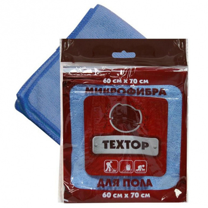 Салфетка для пола микрофибра ТЕХТОР 60*70см 1/100