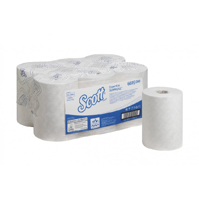 Полотенца в рул. SCOTT ESSENTIAL 1-сл, 190м, 1/6