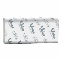 Полотенце бумажное белое VEIRO Professional Comfort пол. бум. бел. 200л, 2-сл, Z-сл, 24х21,6см 21/1