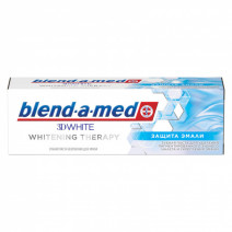 Зубная паста ЗАЩИТА ЭМАЛИ 3D White Whitening Therapy BLEND-A-MED 75мл