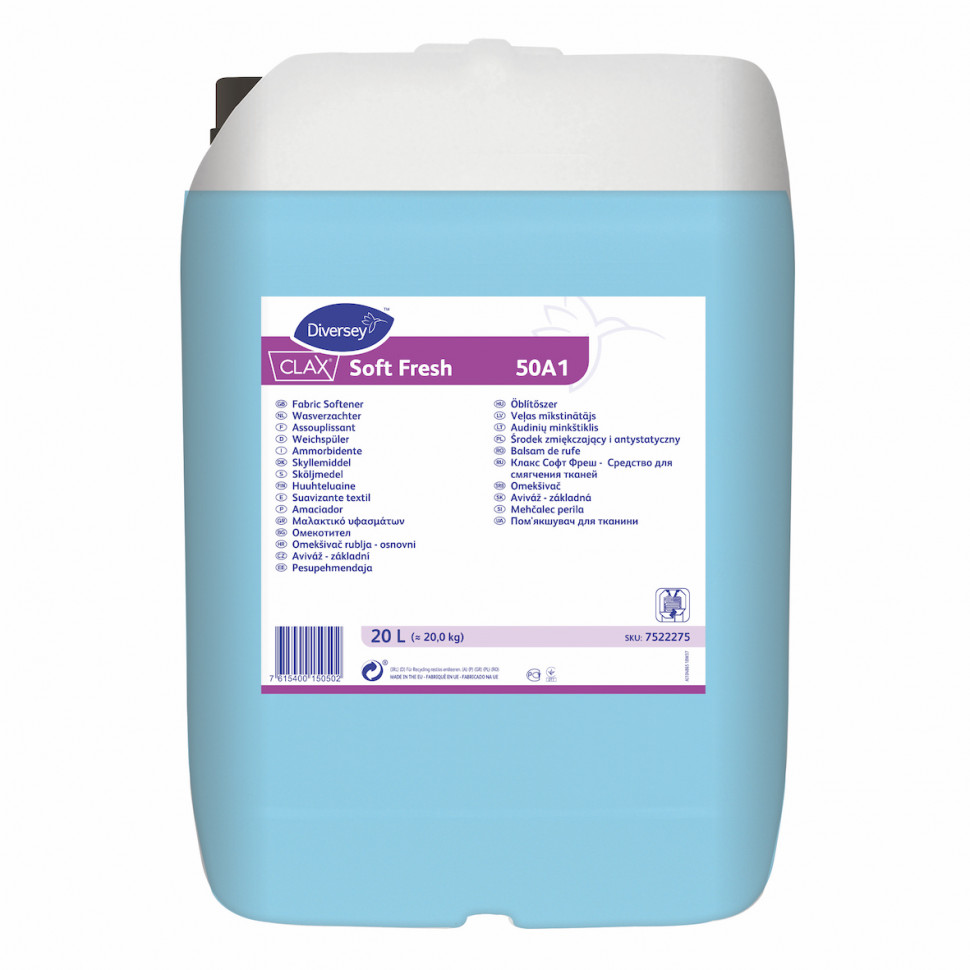 Смягчитель ткани с ароматом свежести CLAX SOFT FRESH 50A1 21кг/20л 1/1