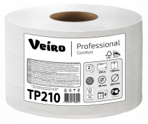 Туалетная бумага в листах V-сложения Veiro Professional Comfort, 2 сл, 250 шт, белая