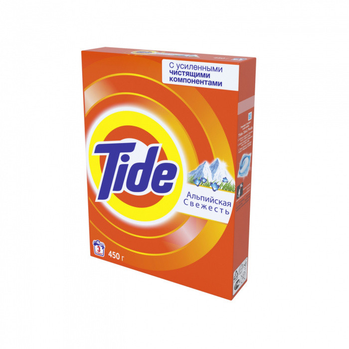 Стиральный порошок автомат TIDE АЛЬПИЙСКАЯ СВЕЖЕСТЬ 450г