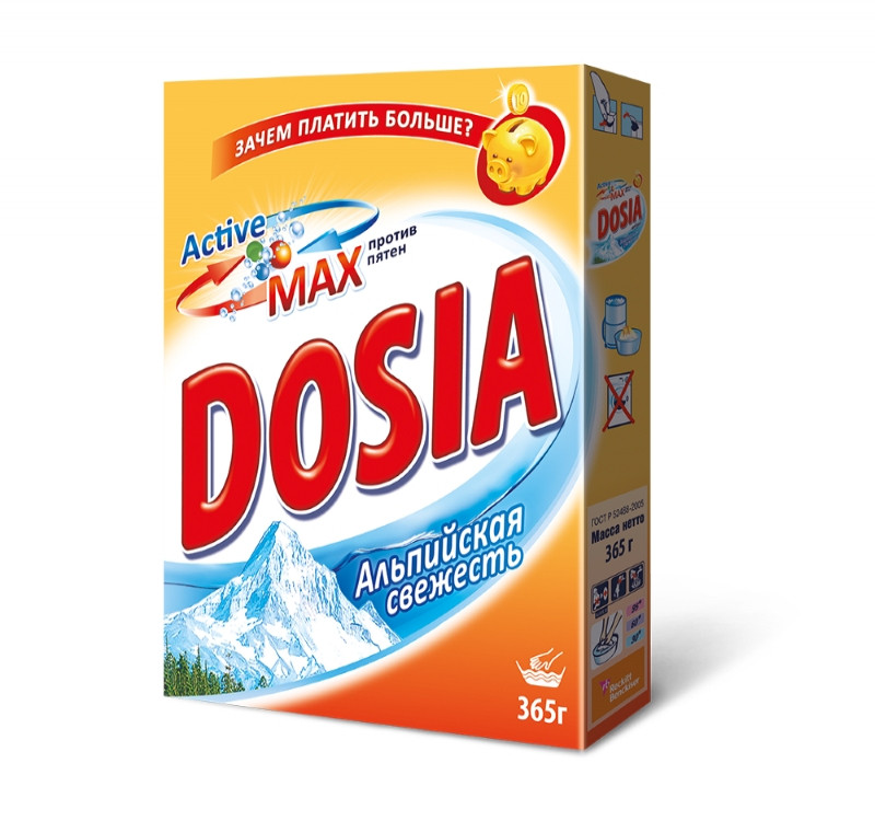 Стиральный порошок 365г Dosia ручная стирка