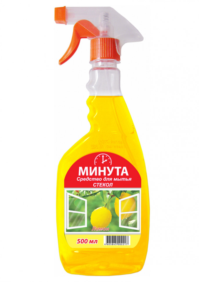 Средство для мытья стекла ЛИМОН МИНУТА 500 мл курок 1/12