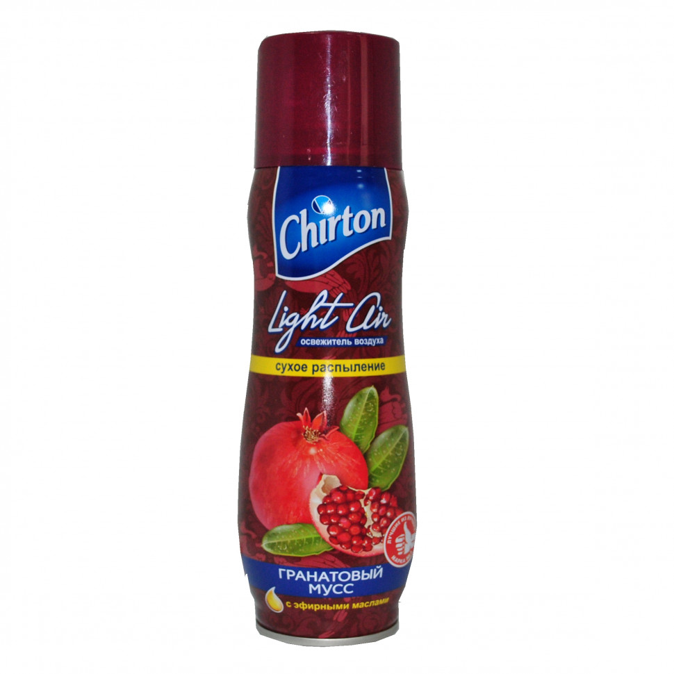 Освежитель воздуха ГРАНАТОВЫЙ МУСС CHIRTON LIGHT AIR 300мл 1/12