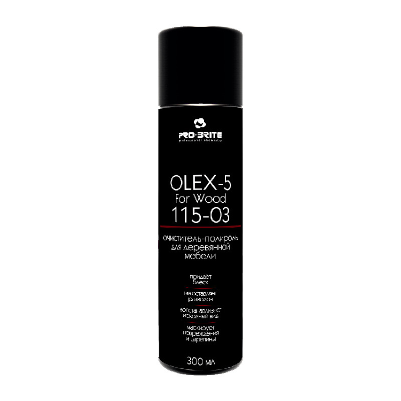 OLEX-5 For Wood (аэрозоль) очиститель-полироль для деревянной мебели
