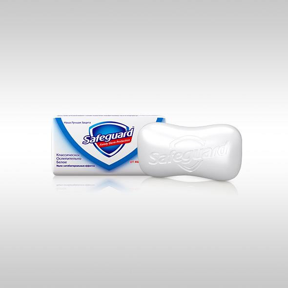 Туалетное мыло антибактериальное SAFEGUARD КЛАССИЧЕСКОЕ 90г 1/72