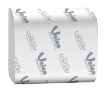Туалетная бумага листовая, белая PROFESSIONAL COMFORT VEIRO Vсл, 2сл, 250л 30/1