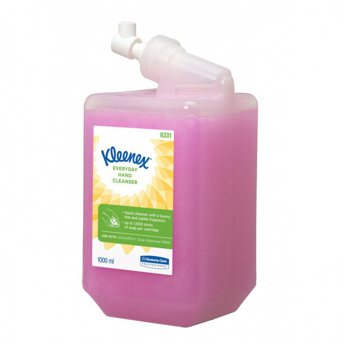 Жидкое мыло в картридже розовое KLEENEX Everi Day Use KIMBERLY 1л 1/6