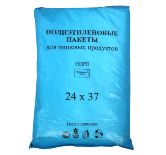 Пакет фасовочный ПНД 24х37 евробокс