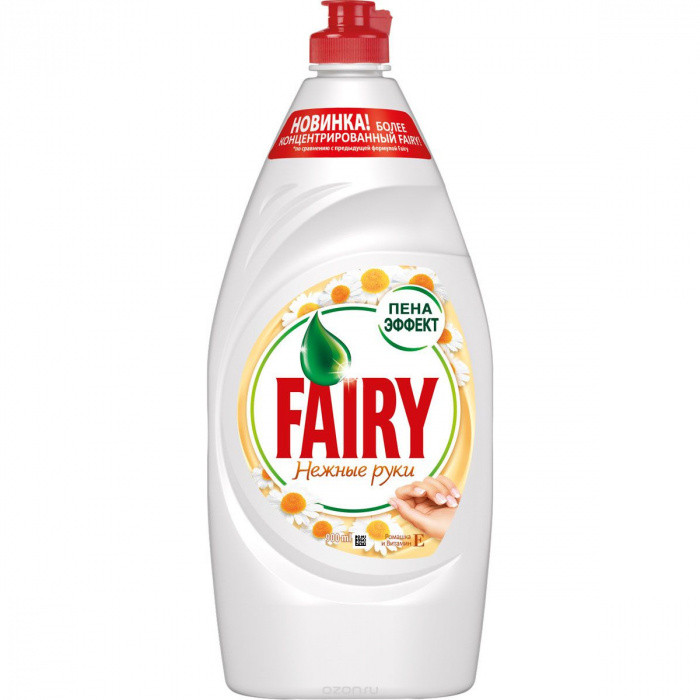 Средство для посуды РОМАШКА и ВИТАМИН Е НЕЖНЫЕ РУКИ FAIRY 900мл 1/12