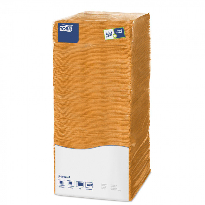 Салфетки бумажные оранжевые BIG PACK TORK 25*25см, 1сл, 500л 1/6