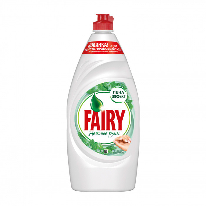 Средство для посуды ЧАЙНОЕ ДЕРЕВО И МЯТА НЕЖНЫЕ РУКИ FAIRY 900мл 1/12