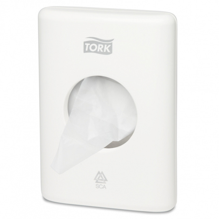 Диспенсер для гигиенических пакетов, белый TORK 1/1