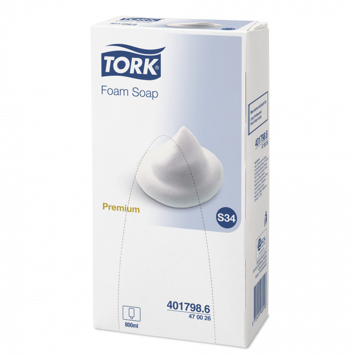 Жидкое мыло-пена в картиридже PREMIUM TORK 800мл S34-470026 1/6