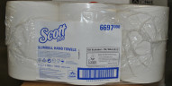 Полотенце бумажное белое KIMBERLY SCOTT® SLIMROLL 1сл, 190м 6/1