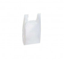 Пакет 'майка' ПНД 40х70 белый 18 мкм (50 шт.)