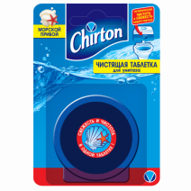 Чистящая таблетка для унитаза МОРСКОЙ ПРИБОЙ CHIRTON 50гр 1/24