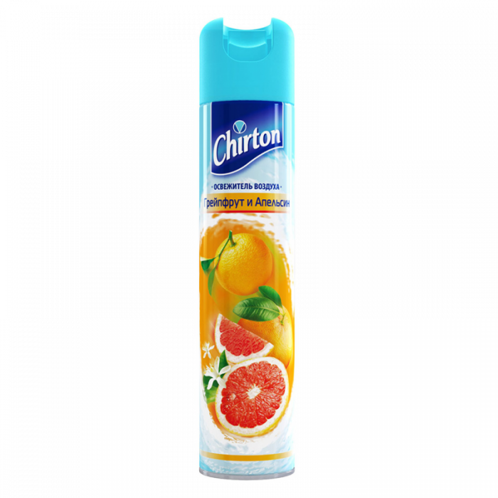 Освежитель воздуха ГРЕЙПФРУТ И АПЕЛЬСИН CHIRTON 300мл 1/12