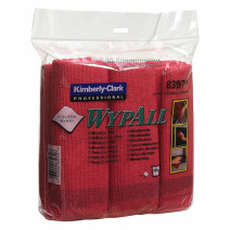 Салфетки микрофибра красная WYPALL KIMBERLY-CLARK 40*40см 1/6 1/24