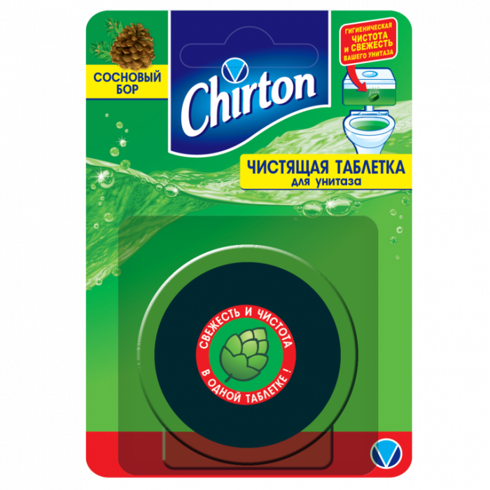Чистящая таблетка для унитаза СОСНОВЫЙ БОР CHIRTON 50гр 1/24