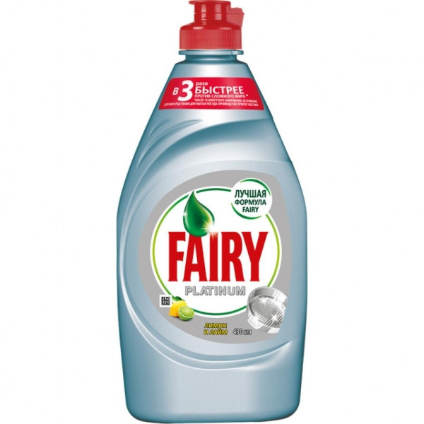 Средство для посуды ЛЕДЯНАЯ СВЕЖЕСТЬ PLATINUM FAIRY 430мл 1/21