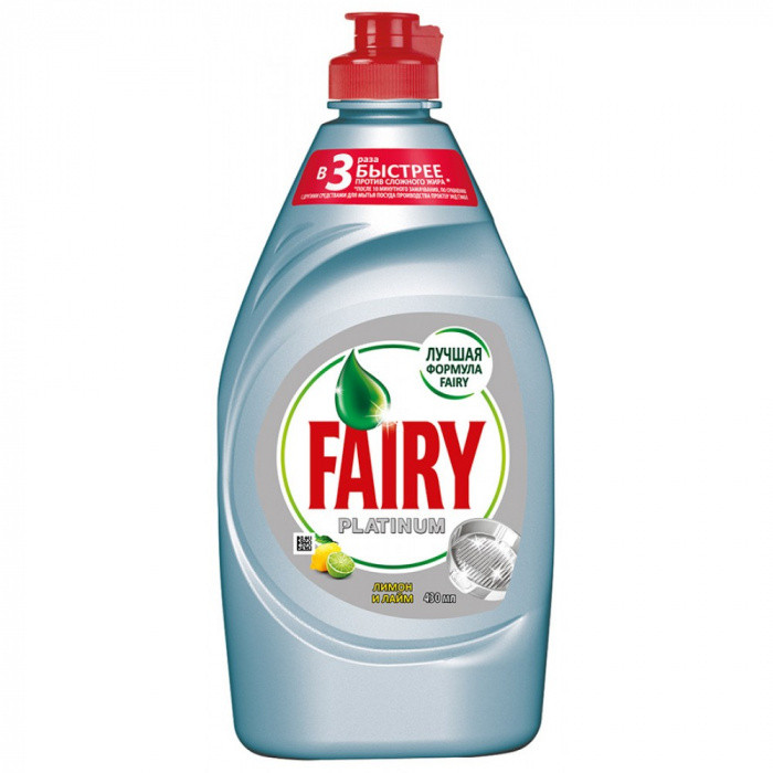 Средство для посуды ЛИМОН и ЛАЙМ PLATINUM FAIRY 430мл 1/21
