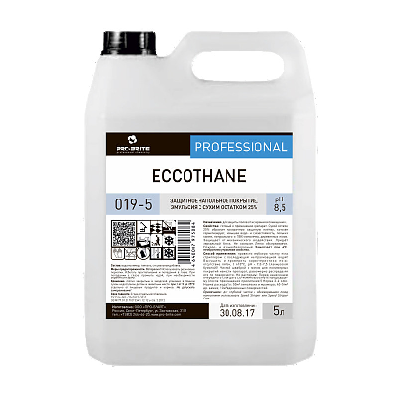 Eccothane акрил-уретановое защитное напольное покрытие. Эмульсия с сухим остатком 25%.