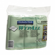 Салфетки микрофибра зеленая WYPALL KIMBERLY-CLARK 40*40см 1/6 1/24