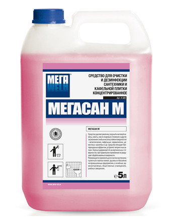 АМС Медиа Мегасан М Средство для очистки и дезинфекции сантехники и кафельной плитки (гель)