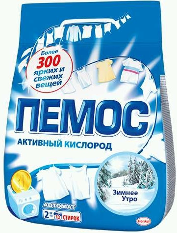 Стиральный порошок автомат ПЕМОС ЗИМНЕЕ УТРО 2кг 1/6