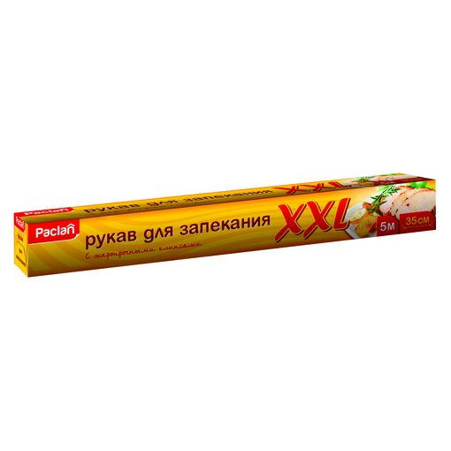 Рукав для запекания с клипсами 0,35*5м XXL PACLAN