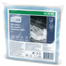 Многоразовые салфетки из микрофибры TORK 6шт, 30,5*30,5см, синий