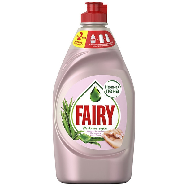 Средство для посуды РОЗОВЫЙ ЖАСМИН и АЛОЭ ВЕРА FAIRY Нежные руки 450мл 1/21