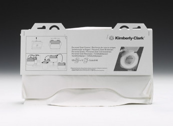 Индивидуальные покрытия на унитаз Kimberly Clark бел 39х43, 125 листов