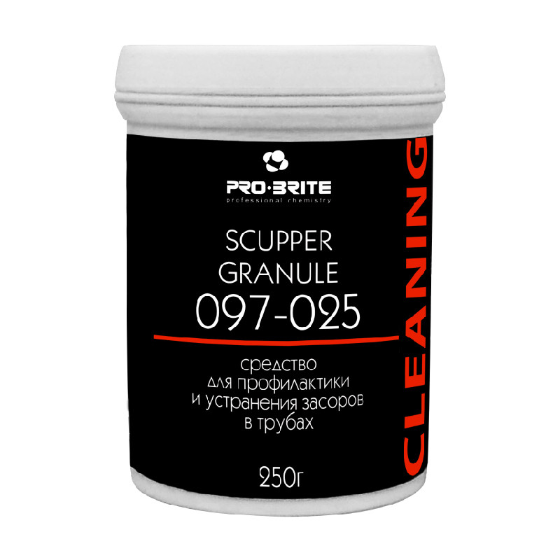 Scupper Granule средство для устранения пробочных засоров в трубах