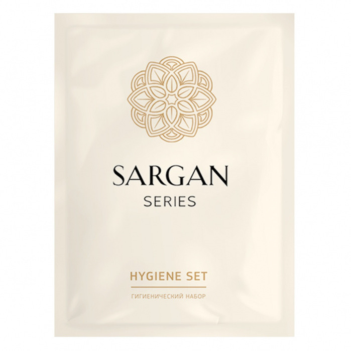 Гигиенический набор в флоу-паке SARGAN (ватн. палочки+диски+пилочка д/ногтей) 1/300
