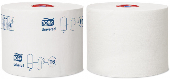 Туалетная бумага белая в миди-рулонах TORK UNIVERSAL 1сл, 135м 27/1