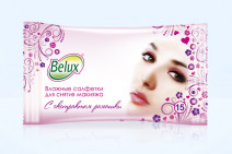 Салфетки влажные ДЛЯ СНЯТИЯ МАКИЯЖА BELUX 15шт