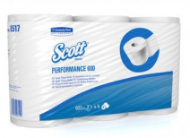 Туалетная бумага белая KIMBERLY SCOTT®PERFORMANCE 2сл, 600л, 75м 36/1