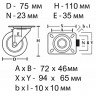 Поворотное колесо, AF 750/23
