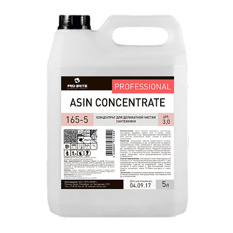 Asin Concentrate концентрат для деликатной чистки сантехники