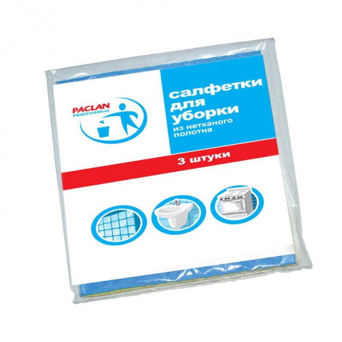 Салфетки вискоза PRACTI PROFESSIONAL 38*30см, 3шт 1/70